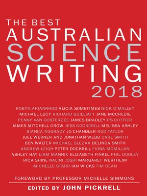 cover image of The Best Australian Science Writing 2018